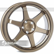 9six9 Six-1 19x8.5 5x120 35 Matte Bronze Te37 Style Wheels Fits Bmw Set Of 4