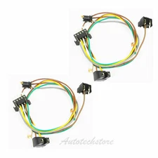 Left + Right Headlight Wire Harness Connector Kit Pair For Benz W203 C320 DC111