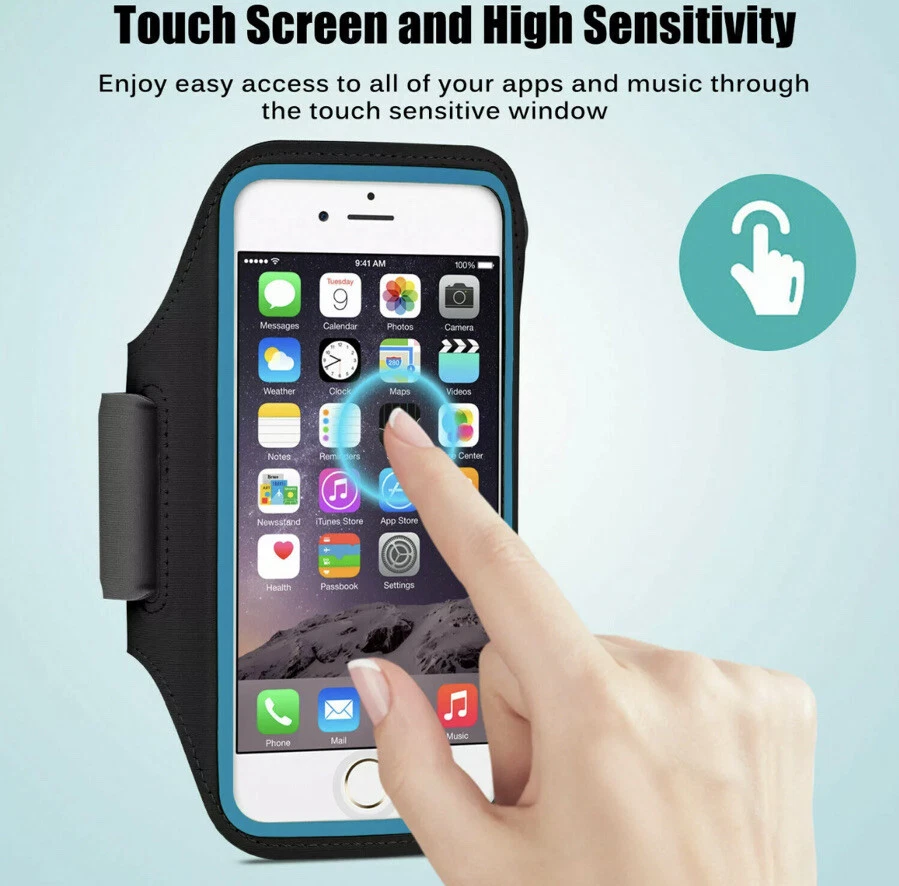 Water-Resistant Armband Sport GYM Running For iPhone 7 Plus UK SELLER Pink - Image 4 of 4