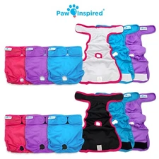 Paw Inspired Dog Diapers Female Washable Reusable | Diapers for Dog Heat XS-XL