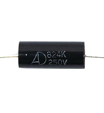 10pc MPT Audio Capacitor 0.82uF 824 K 250V ±10% Axial Non-inductive AID Taiwan