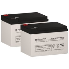 SigmasTek SP12-12T2 VRLA 12V 12Ah Rechargeable Battery Replacements for APC RBC6