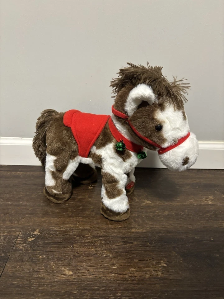 Cavalo de Natal DanDee com som toca cavalo vizinhança e galopante animação funciona - Imagem 2 de 3