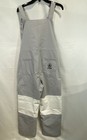 Fogus Snow Bib Overalls Gray White Colorblock Down Insulated Ski Pants Sz S — photo 2