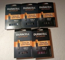 5 Pk DURACELL OPTIMUM EXTRA LIFE POWER RESEALABLE PACK AAA (M016)
