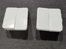 Ein Paar Berker 162309 Doppelwippe Modul 2, polarweiß glänzend, Gebraucht