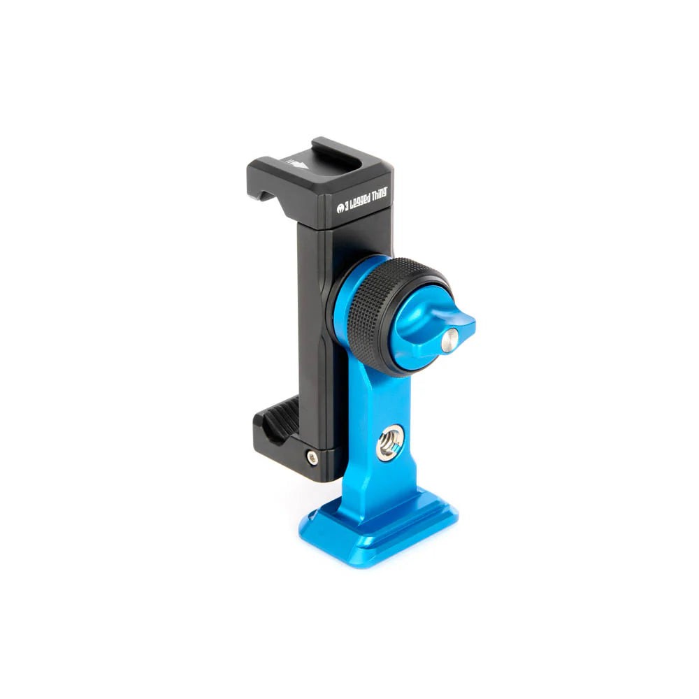 3 Legged Thing Phil Universal Adjustable Arca, 3/8"" & 1/4"" Phone Clamp - Blue