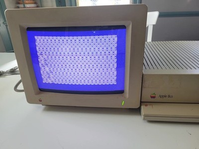Vintage Apple IIgs Computer RGB Monitor Tested Works! Plus 2X 5.25