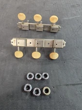 Vintage /60's Kluson Deluxe Double Line 3 x 3 Strip Tuners Tuning Pegs