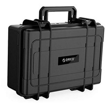 Hard Drive Case 3.5inch 20-Bay Multi-Protection HDD Storage Box Suitcase Black