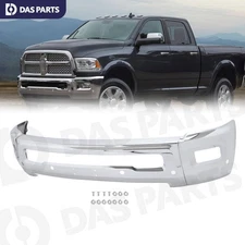 Chrome Front Bumper Face Bar w/Sensor Holes For 2010-2018 Dodge Ram 2500 3500