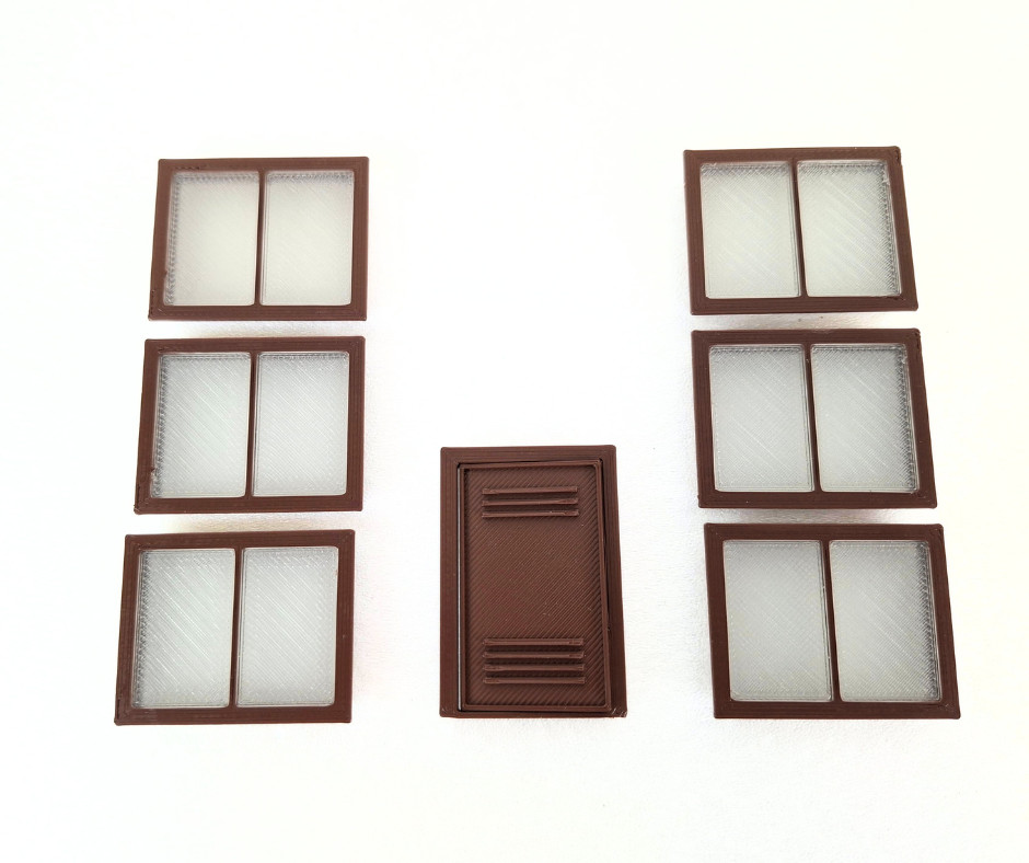 Accessori diorama porte e finestre miniature modellismo forniture scala 1:43