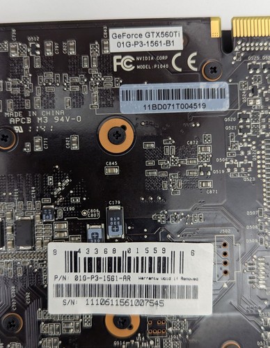 EVGA GeForce GTX 560 Ti FPB 1GB 256-bit GDDR5 Video Graphics Card 01G-P3-1561-AR - Picture 17 of 17