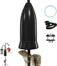 Squirrel Baffle for Bird Feeder Pole,Installation without Removing the Pole,Wrap