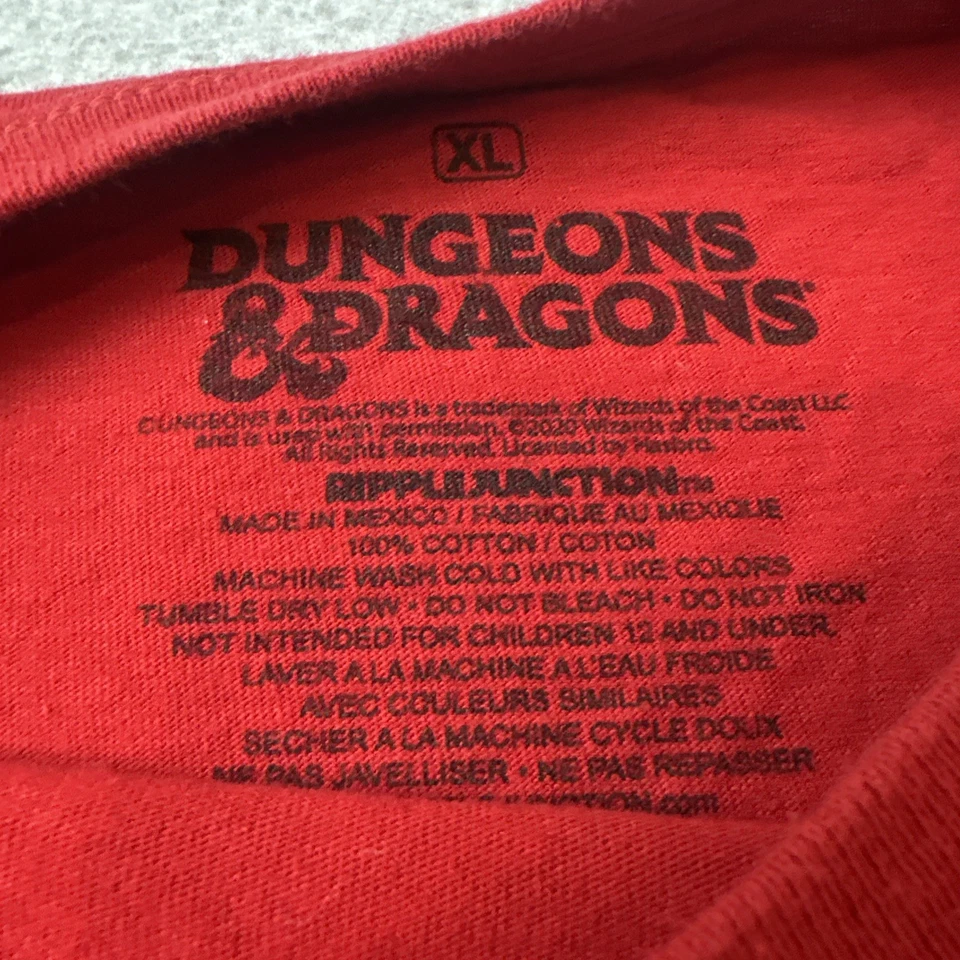 Camiseta Dungeons & Dragons XL para hombre - 1983 arte de portada de dibujos animados Ripple Junction Foto 4 de 4