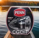 Penn Pursuit Iv Puriv8000 Spinning Fishing Reel 8000 -Drag 25 lbs $118 Retail‼️