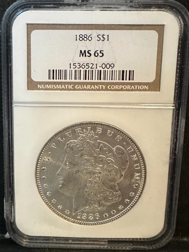 Beautiful GEM 1886 Morgan Dollar - NGC MS65!!