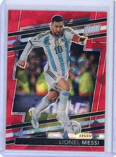 Lionel Messi 2024 Panini National Convention VIP Gold Pack Red Sparkle /149 #63