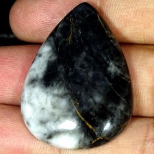 63.40Cts Natural Buffalo Turquoise Pear Cabochon Gemstone 28X38X7MM