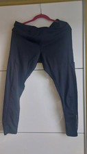 Sportleggings 44/46 Schwarz 2 Taschen Reflekt...