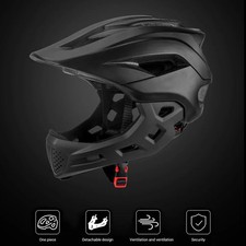 2 in 1 Kids Full Face Bike Helmet for Children MTB BMX Dirtbike Skateboard with 