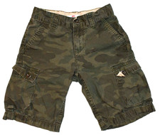 Levi's Camouflage Cargo Shorts 100 Cotton Boy's 7 Regular w/ Adjustable Waist