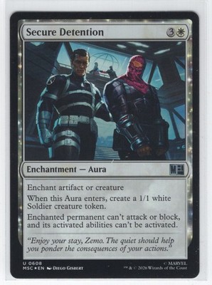 #608 2026 Marvel Super Heroes Commander / Secure Detention Uncommon FOIL