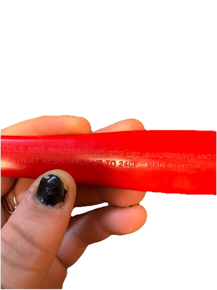 Vintage Red Melamine Large Spatula Turner Heat Resistant 240°F Kitchen Utensil - Image 3 of 4