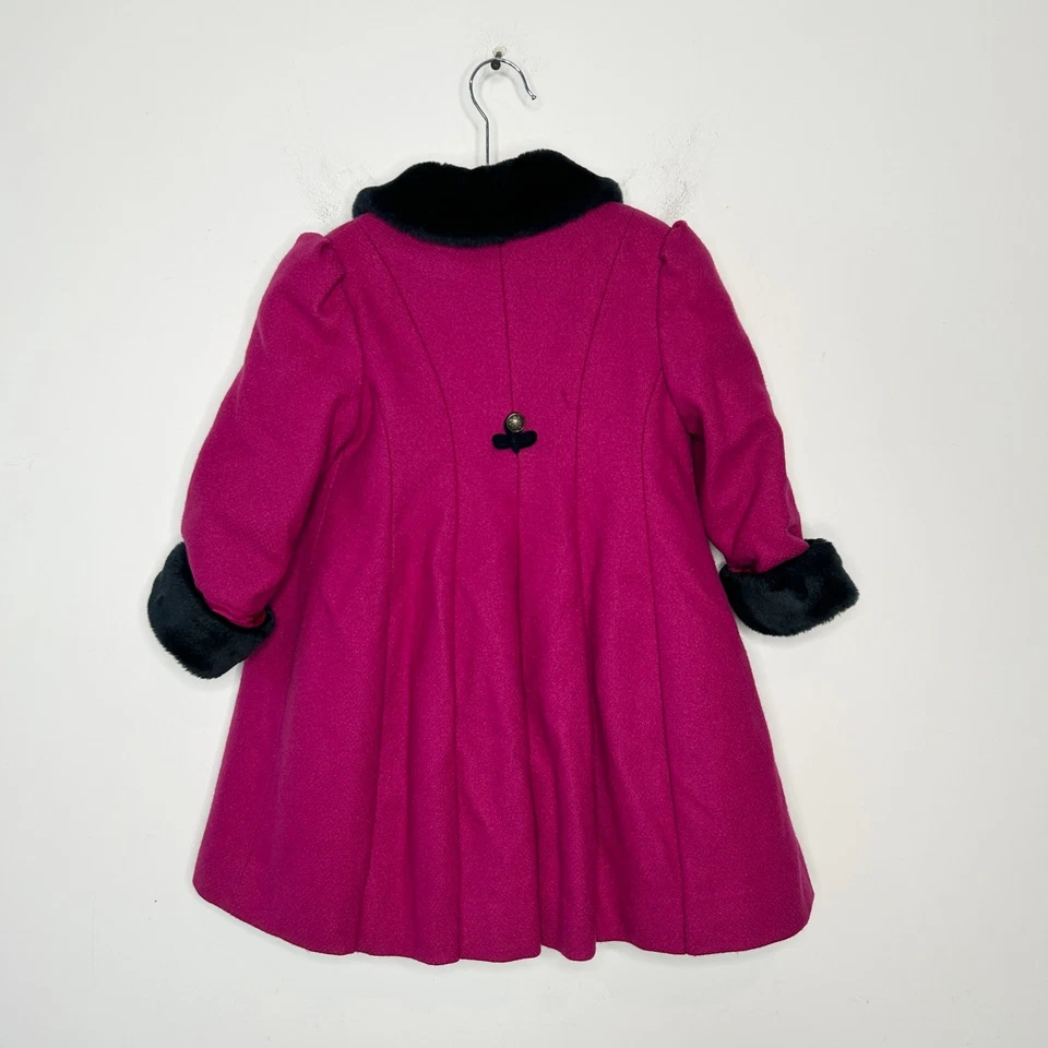 Abrigo ROTHSCHILD Vintage Niños Talla 3T Lana Chaquetón Eduardiano Cuento de Hadas Caprichoso Foto 3 de 4