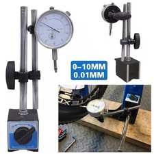 DTI Dial Test Indicator Gauge with Magnetic Base Stand Engineers Clock 10/0.01mm