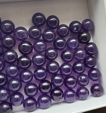 50pcs 12mm Natural Amethyst Round Loose Beads 12mm