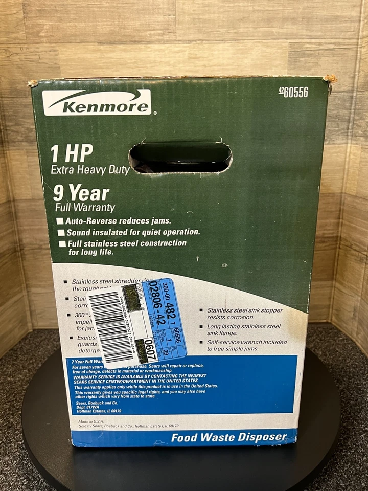 Kenmore 1 HP Extra Heavy Duty Disposal Model 60556 - NOS 2003 - Image 2 of 4