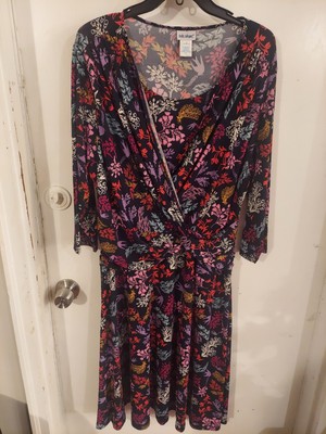 Vicki Wayne  Multicolor Floral Print Dress Plus Size 16P