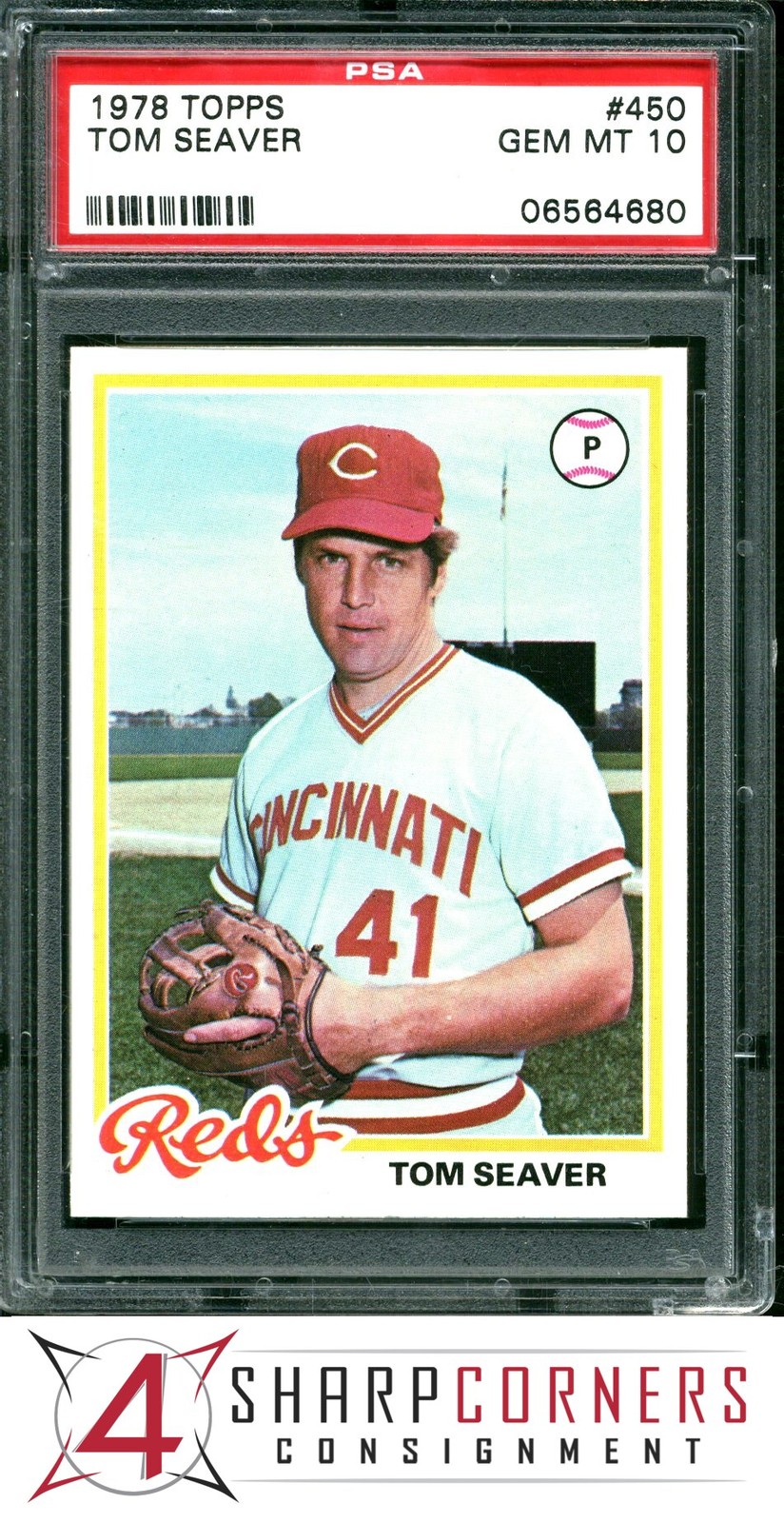 1978 TOPPS #450 TOM SEAVER REDS HOF PSA 10