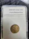 3 - 1944 Mercury Liberty Dime  10c  90% Silver