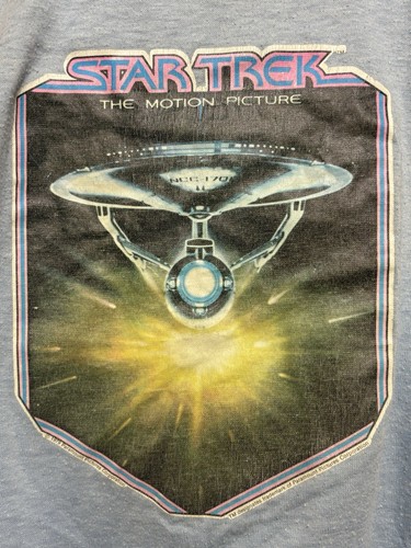 Vintage 1979 Star Trek U.S.S Enterprise Movie Boys Shirt Pajama Top Size Small - Picture 2 of 4