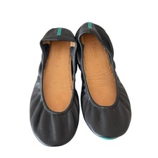 Tieks Black Leather Ballet Flats Size:8