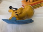 Vintage Garfield Skier Never Trust Smiling Cat Push Down Teeth Show — photo 4