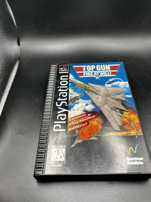 PS1 Top Gun Fire at Will! Sony PlayStation  Spectrum HoloByte 1996 Action Manual