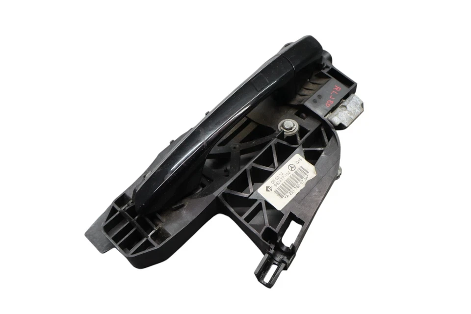 Черная оригинальная ручка задней левой внешней двери 07–13 Mercedes S400 S550 Keyless Go - Изображение 4 из 4