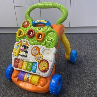 VTech 5 Piano Keys Sit-to-Stand Learning Walker - Orange