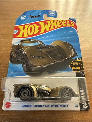 DC Batman Arkham Asylum Batmobile 2/5 Hot Wheels Toy Car 54/250
