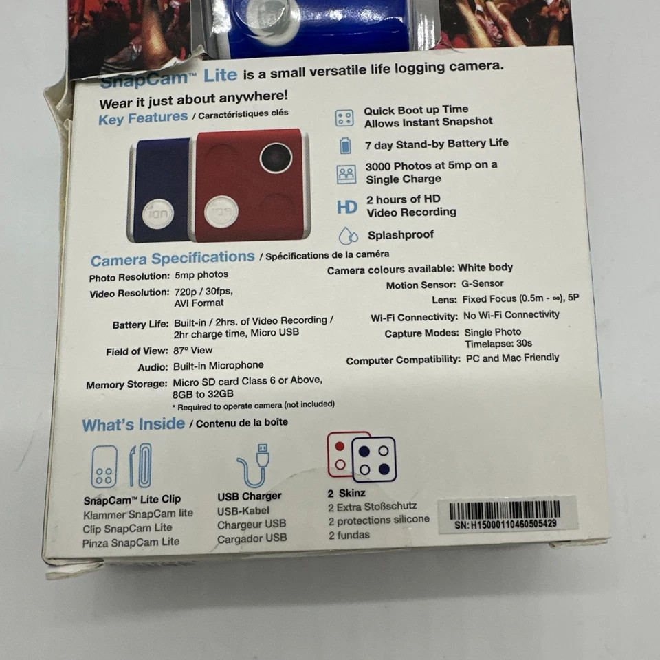 ION SnapCam Lite Ultra Slim Wearable Social Media Influencer Tool Open Box.33 - Image 3 of 4