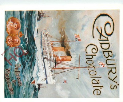 Ansichtskarte>>CADBURY'S SCHOKOLADENWERBUNG, DOPPELSCHRAUBE ''OPHIR'' (REPRO)