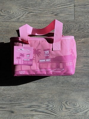 NEW Trader Joe's Baby Pink Mini Insulated Tote Lunch Cooler Bag Ltd