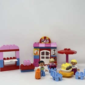 Lego Duplo 10587 Caf Set Figures Food Umbrella No Box or Instructions
