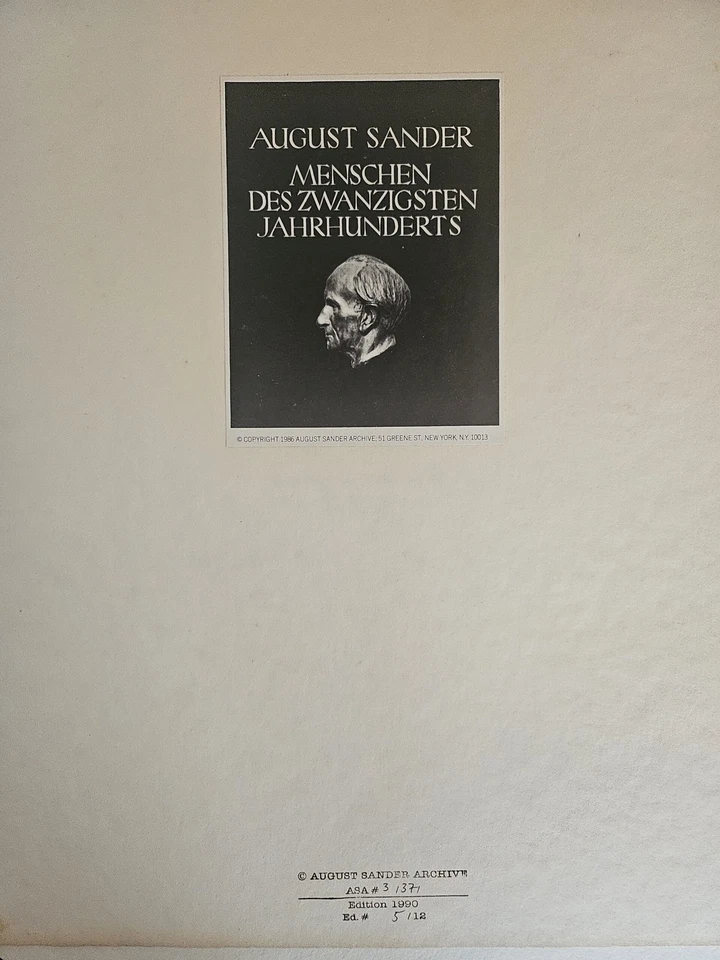 Август Сандер фотография группы цирковых людей 1926 - 1990 - Изображение 4 из 4