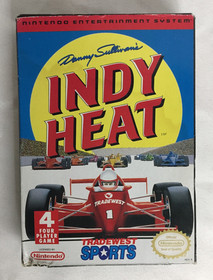COMPLETO Danny Sullivan's INDY HEAT Nintendo NES manuale CIB BOX cartuccia RACING