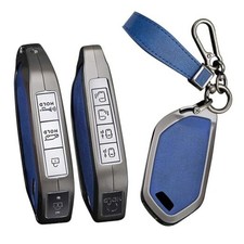 5/6/7/8/9 Buttons Key Fob Cover Keychain Fit for Kia Key Shell Case Fit A Blue