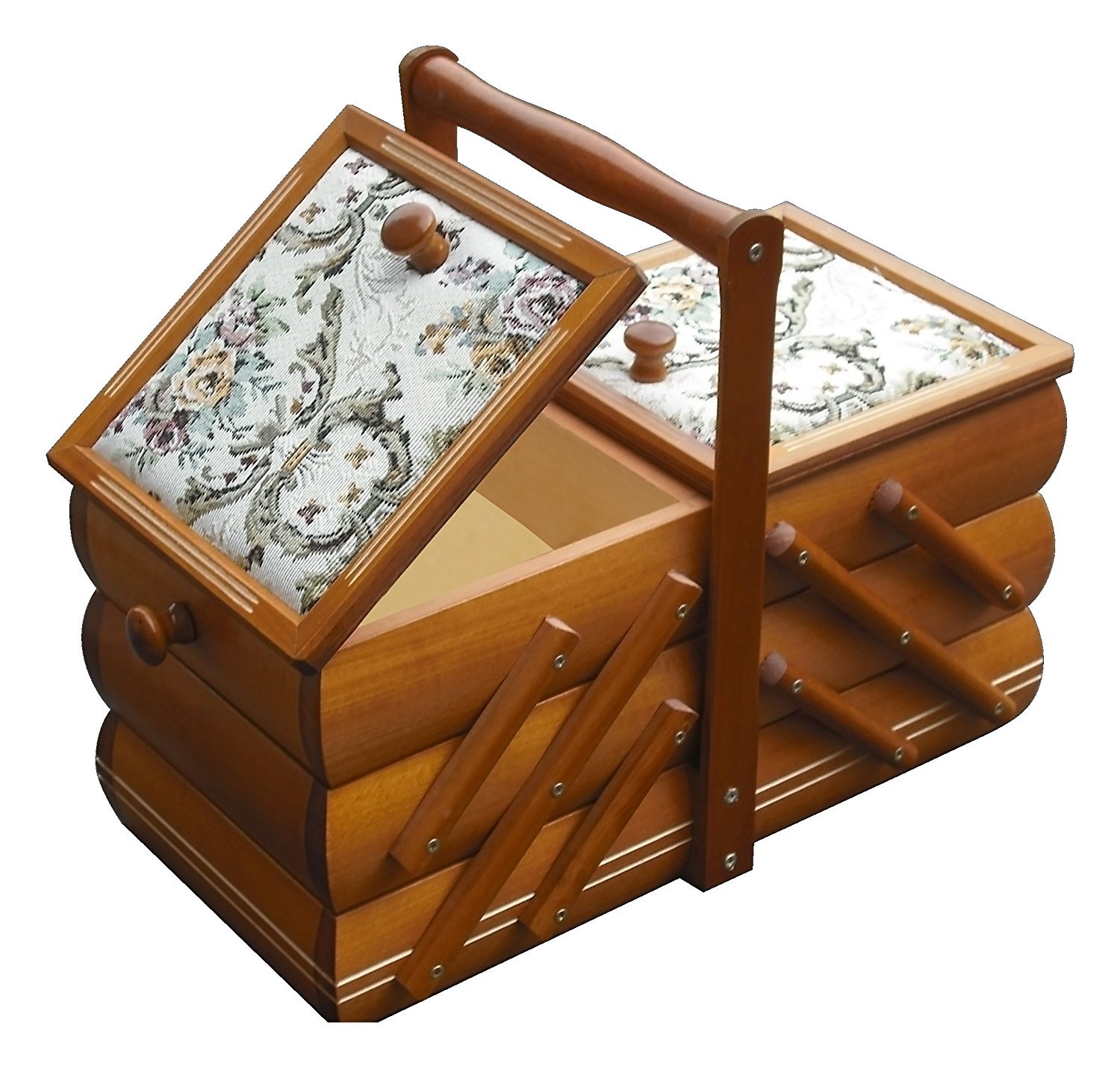 Nähkorb Vintage Style - Komplettes Nähset Mit Zubehör Für Unterwegs